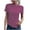 Hot Pink, variant on UAMVSH Womens Summer Shirts Short Sleeve Curved Hem Basic T-Shirt Summer Crew Neck Tees