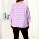 thumbnail image 5 of TaTaai Long Sleeve Gradient Top for Plus Size, Women's Casual T-Shirt Blouse, Round Neck Loose Fit, Soft Home Wear, All Seasons Everyday Attire Gift, 5 of 6