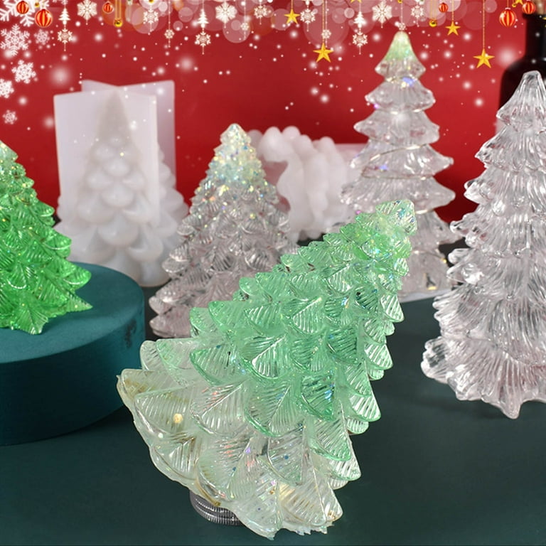 solacol Candle Decorations for Candle Making Christmas Tree Silicone Candle  for Candle Making Tree Silicone Christmas Tree Decorations Set Christmas