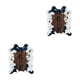 thumbnail image 2 of Bearachild Dormitorio acogedor y elegante con alfombra de piel de animal de imitación, alfombra lavable a máquina con estampado de vaca de Marrón 140x160cm 2Conjunto, 2 of 6