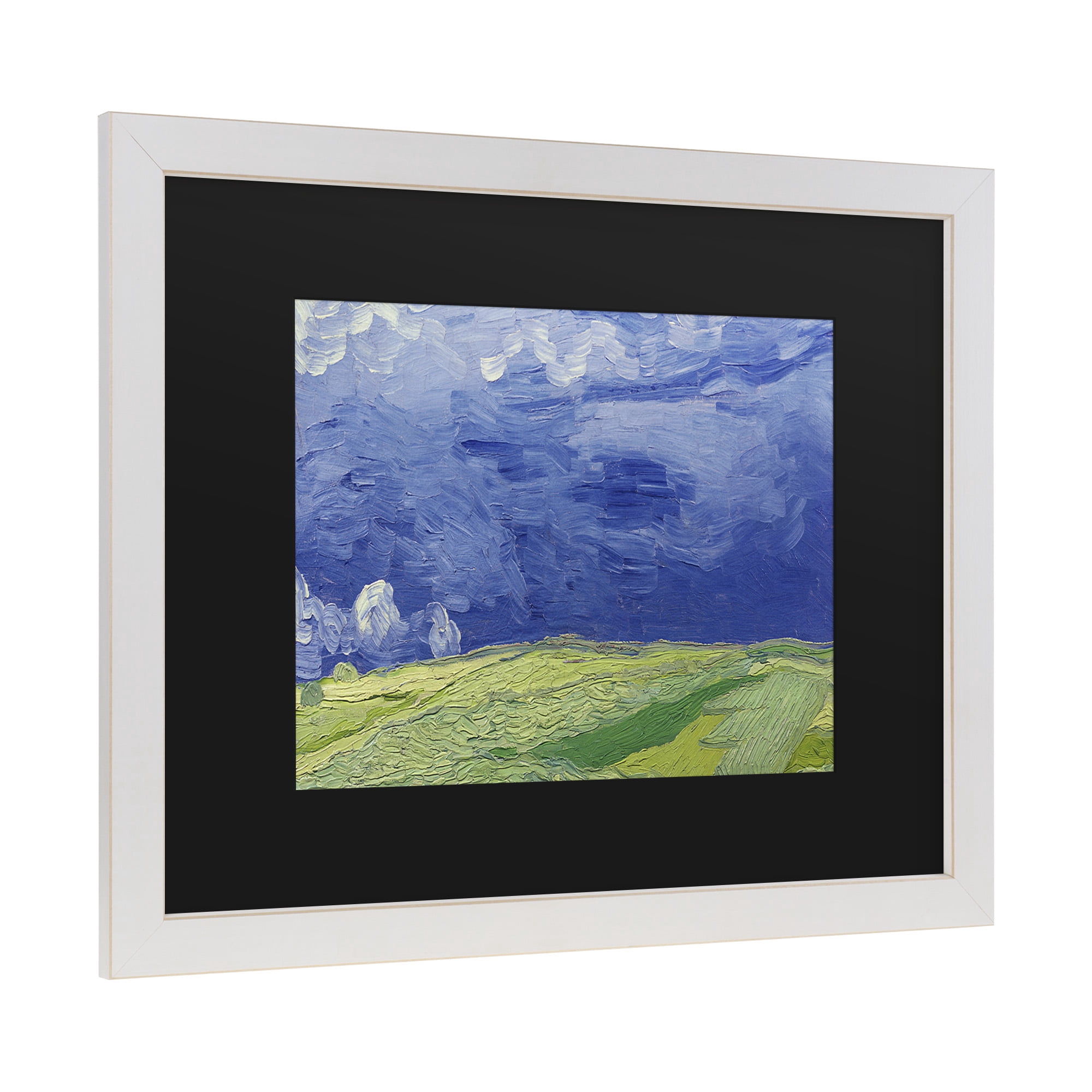 Trademark Fine Art 'Wheatfields under Thundercloud' Canvas Art by Vincent Van Gogh
