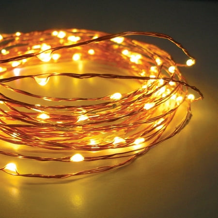 Unido Box 6 Pack Copper Wire Mini LED String Lights, Warm White, Battery 7' Ft/2m Wedding Craft Holiday Decor