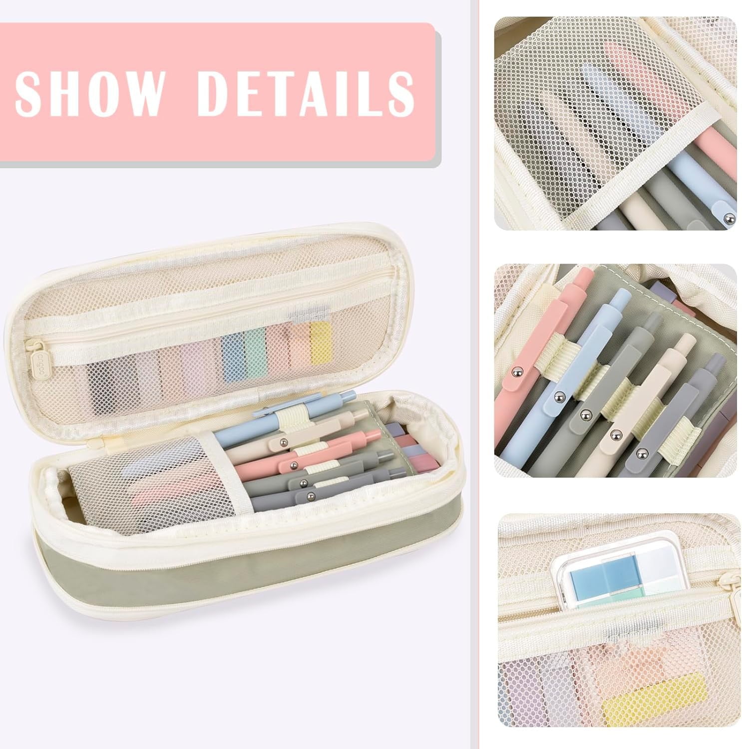 27 Pcs Bible Journaling Kit Include 12 Pcs Highlighters Bible 1 PC Big Capacity Pen Case Bag 5 Pcs Smooth Writing Pens 9 Pads Clear Sticky Tabs for Office Home, Bible Study Supplies