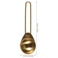 thumbnail image 2 of DECOMELODY Golden Spoon Measuring Set 430 Stainless -Engraved Measurements For Baking Cooking 1 Set, 2 of 8
