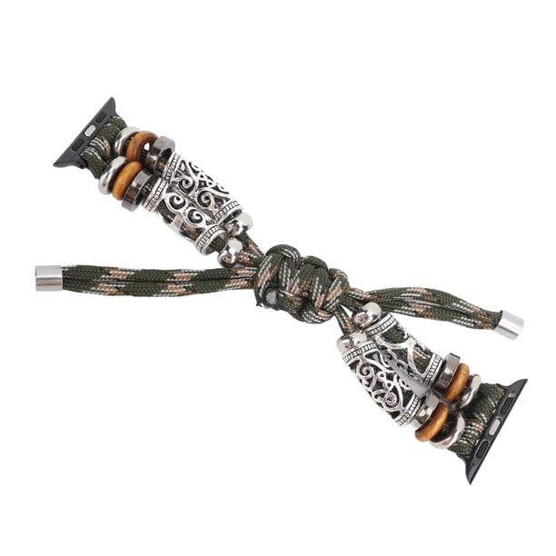 Correa de Reloj Trenzada Estilo Bohemio para Reloj de 42/44/45/mm Correa de Repuesto de Nailon Elástico para Reloj Pulsera Inteligente Correas de Reloj de Liberación Rápida ANGGREK Otros