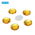 thumbnail image 3 of Unique Bargains 20mm Flat Back Round Acrylic Rhinestones, 200 Pack Plastic Circle Gems for Jewelry Making Costume, Yellow, 3 of 6