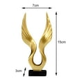thumbnail image 5 of Estatua de águila/ángel, adorno, estatuilla, escultura de resina, obra de arte Feng Shui, artesanía para El 105x3x15cm los 7x3x15cm, 5 of 5