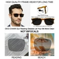 thumbnail image 6 of OCCI CHIARI 2.75 Reader Sunglasses 275+ Reading Sunglasses UV Protection Outdoor 1.0 1.25 1.5 1.75 2.0 2.25 2.5 2.75 3.0 3.5(Tortoise,2.75) with Acrylic Lens, 6 of 7