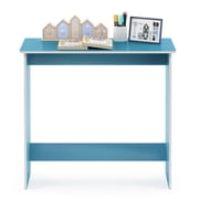Furinno Simplistic Parsons Study Table, Light Blue/White