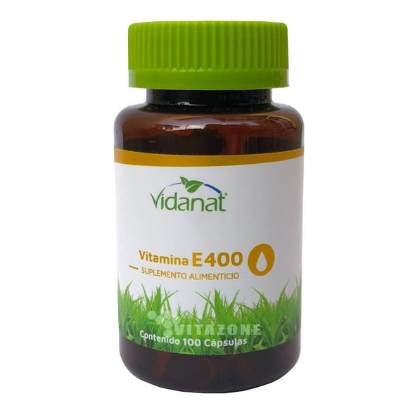Vitamina E 400U 100 Cápsulas Vidanat VDTVITAMINAE400U