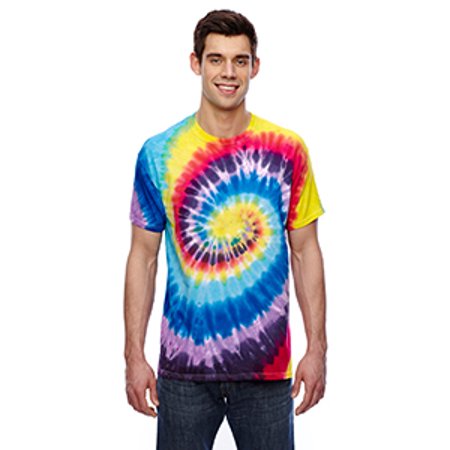 Tie-Dye Adult 5.4 oz., 100% Cotton T-Shirt (Best Way To Tie Dye Shirts)