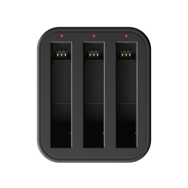 Soporte de cargador de batería de 3 ranuras 12V 3A Hub de carga rápida para cámara Insta360 X2 X3 WDOplteas Para estrenar