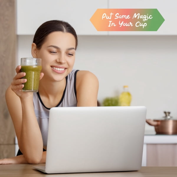 Yerba Mate + Matcha Clean Energy Superblend Powder Adaptogen & Mushroom Blend with L-Theanine, Maca & Lion’s Mane, Smooth Focus & Calm Energy | No Crash, Sugar Free, Vegan, Unflavored 30 Servings