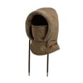thumbnail image 3 of Pasamontañas de esquí con capucha, calentador de cuello, gorro de forro polar, térmico, poliéster, transpirable, resistente al viento adultos del café, 3 of 9