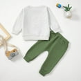 thumbnail image 3 of Gerichy Toddler Kids Baby Boy Fall Outfits Letter Print Long Sleeve Tops Pants Winter Clothes Sets Boys Sweatshirt Pullover Tops And Jogger Pants Cute Fall Winter Outfit, 3 of 6