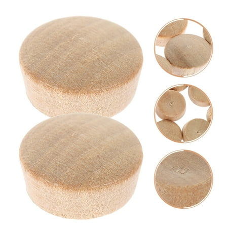 GAXIRE Wood Hole Plugs Beige 50 Pieces Furniture Cover Caps for Repair and Projects