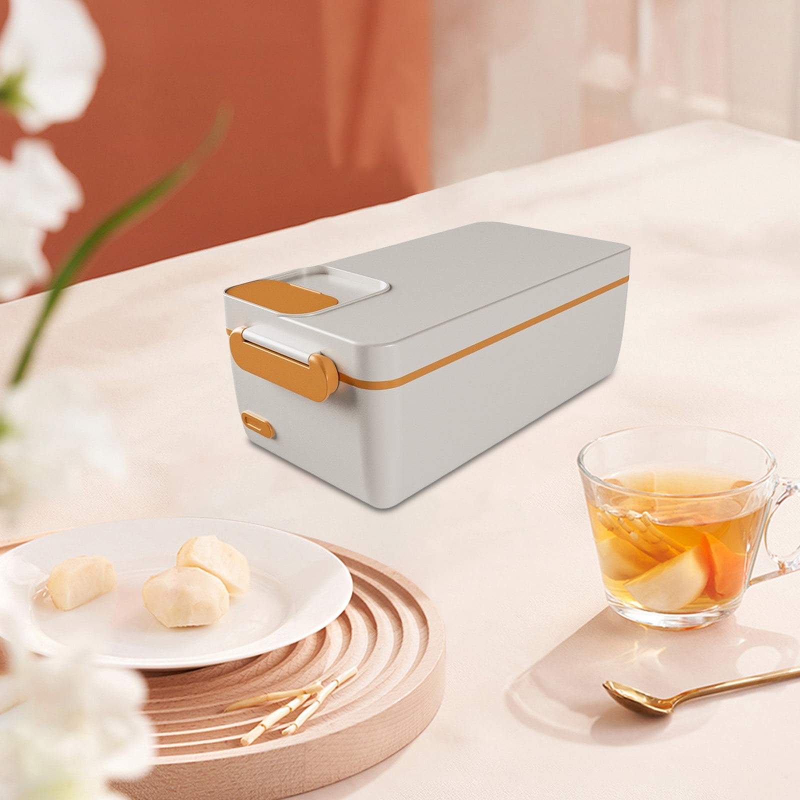 Charging Hot Rice Box Bento Box Stainless Steel Detachable Inner Container Outdoor Camping Insulated Lunch Box