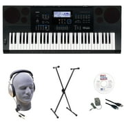 Casio Inc. CTK6200 EPA 61-Key Premium Keyboard Package with Headphones, Stand, Power Supply, 6-Foot USB Cable and eMedia Instructional Software