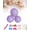 3 Balls*purple, variant on Reusable Balloon Garland, 5-Cluster Latex-Free PVC Balloon Arch Kit with Elastic Bands, Easy-Link Inflatable Party Decor for Birthdays and Weddings