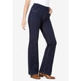 thumbnail image 2 of Woman Within Plus Size Tall Flex Pull-On Bootcut Gap-Free Stretch Denim Jeans, 2 of 6