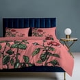 thumbnail image 2 of Quilt Cover Set Fashionable Printed Bedding Covers with Pillowcase Home Textiles, Rose Pattern Queen (90"x90"), 2 of 4