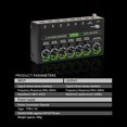 thumbnail image 1 of Mini Mezclador de Audio, Mezclador de Línea Estéreo de 6 Canales, Mezclador de Control de Micrófono Independiente de 5 V CC para Profesionales y Principiantes (EE. UU.), 1 of 5