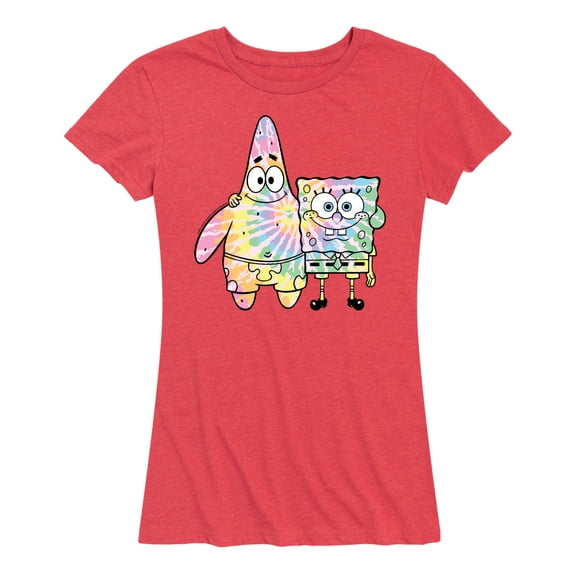 SpongeBob SquarePants - SpongeBob & Patrick Tie Dye - Women's Short Sleeve Graphic T-Shirt