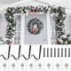 thumbnail image 5 of Large Front Door Wreath Hook Heavy Duty Cast Iron Door Wreath Hook Self Adhesive Hook Suitable for Christmas Door Wreath, 5 of 5