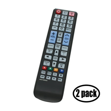 2 Pack Replacement for Samsung AA59-00600A TV Remote Control Works with Samsung UN32J400D Television