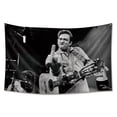 thumbnail image 1 of Tapiz con diseño de bandera de Johnny Cash, diseño de anime, para colgar en la pared, 90 x 150 cm, 1 of 1