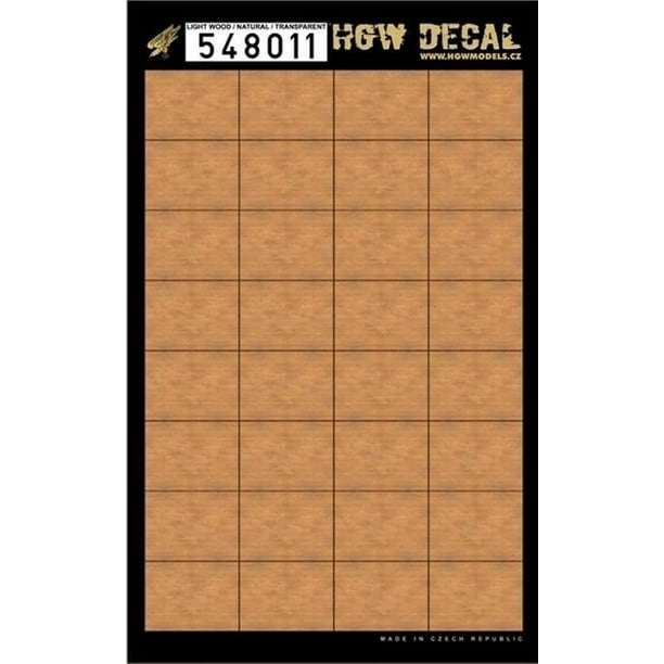 HGW 148 Transparent Natural Light Wood Grain Decal Sheet 548011