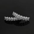 thumbnail image 4 of Hip Hop Iced Out T Square Zircon Tooth Grillz 8/8 for Men Body Piercing Jewelry Gold Plated Cubic Zirconia Teeth Grills Cap Set BLD, 4 of 6