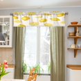 thumbnail image 5 of Yellow Lemon Pattern Curtain Valances Window Treatment Rod Pocket Drape Valance 54" X 18" for Kitchen Living Room Bedroom, 5 of 6