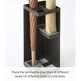 thumbnail image 3 of Yamazaki Home Compact Umbrella Stand, Black, Steel,  Holds 4 umbrellas, No Assembly, 3 of 5