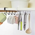thumbnail image 3 of Anvazise 6 Hooks Kitchen Cabinet Wall Hanging Cup Holder Shelf Storage Rack Organizer, 3 of 13