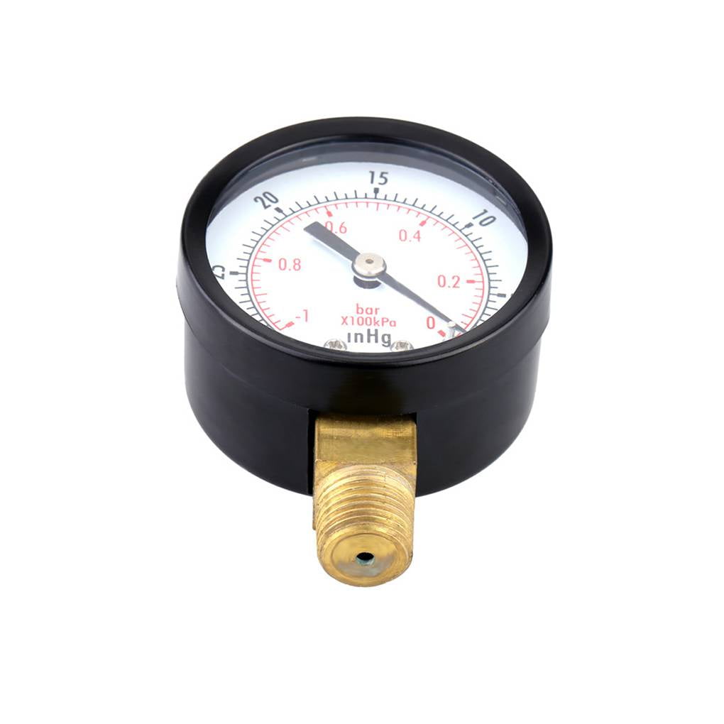 0~-30inHg 0~-1bar digital Mini 2 "Dial Air Vacuum Pressure Gauge Meter Manometer 