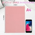 thumbnail image 2 of shiyou-A4 Large Journal Notebook - Extra Thick 8x11.5 Inch, 400 Pages, Soft Leather Cover, Wide Ruled - Daily Journals for Women, Men - Notebooks for Work, Office, School - Pink, 2 of 4