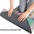 thumbnail image 3 of Colorful Radial Paint Burst Hot Yoga Mat Towel Non Slip for Hot Yoga - Quick-Drying Yoga Mat Cover with 4 Corner Pockets with Travel Bag - Hot Yoga Towel Non Slip 74"x26", 3 of 6