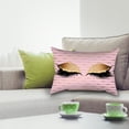 thumbnail image 3 of 30 x 50cm Eyebrow Pattern Cushion Cover Sofa Comfortable Pillow Case Home Decor H, 3 of 7