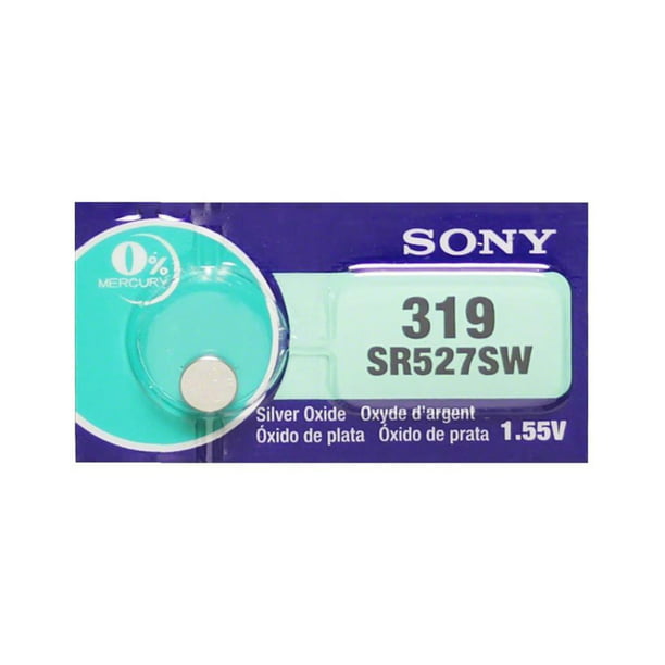 10 x Sony 319 (SR527SW) Piles Bouton Oxyde d'Argent