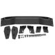 thumbnail image 1 of Aileron arrière en alliage d'aluminium noir pour HSP et LC, 1/10 RC, 1 of 4