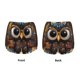 thumbnail image 3 of Balery Quirky Owl With Glasses Pantalones cortos deportivos para mujer con forro y dos bolsillos, elásticos, para entrenamiento, gimnasio, yoga-Medium, 3 of 7
