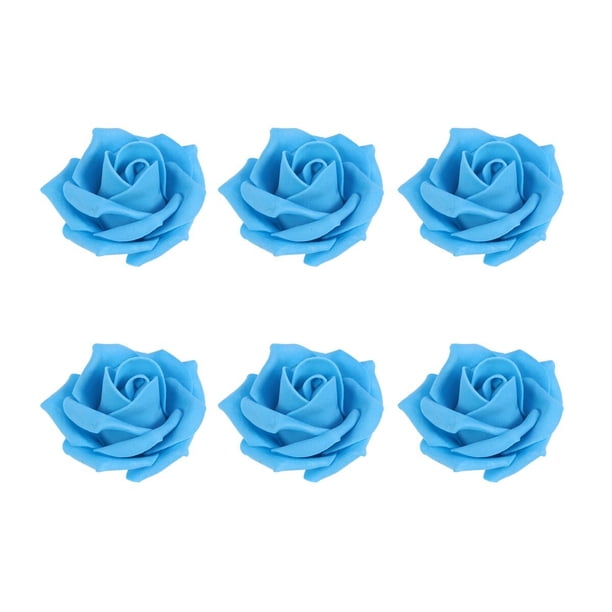 100 rosas artificiales, hermosas flores decorativas para bodas, fiestas y cumpleaños (rosa, 6 cm)
