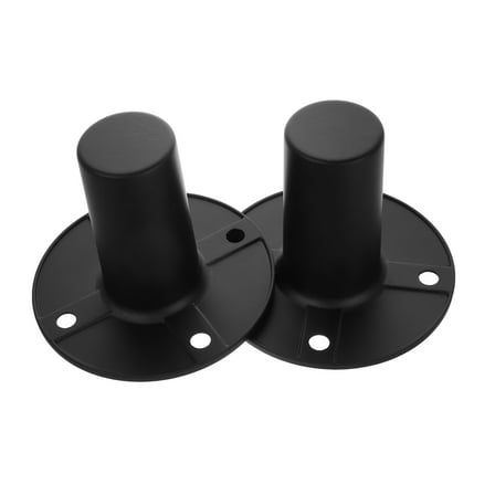 2 Pcs DIY Speaker Kit Indoor Stage Loudspeaker Accessory Speaker Stand Black 10.60X10.60X8.30CM