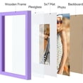 thumbnail image 4 of decorUhome 8x10 Matted to 5x7 Picture Frame, Photo Frame for Gallery Wall or Tabletop Display,Purple, 4 of 9