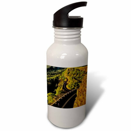 

3dRose Road biking bicycling Columbia River Highway Oregon - US38 CHA0113 - Chuck Haney Sports Water Bottle 21oz