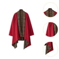 thumbnail image 6 of Sharprepublic Men's Long Cardigan Fashion Outwear Ethnic Irregular Hem Lightweight Cardigan Red, 6 of 8