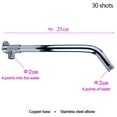 thumbnail image 2 of Stainless Steel Shower Arm Bottom Hose Wall Mounted Shower Head Extension Arm, 2 of 13
