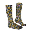 thumbnail image 3 of Fotbe Colorful Sunflowers print Women's Men's Novelty Crew Socks Cotton Socks Knee High Socks for Walking,Running,Nurses,Pregnancy, 3 of 8