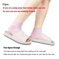 thumbnail image 5 of Moisturizing Socks, Lotion Gel for Dry Cracked Heels, Spa Gel Socks Humectant Moisturizer Heel Balm Foot Treatment Care Heel Softener Compression 2 Pairs-Pink+Grey, 5 of 8